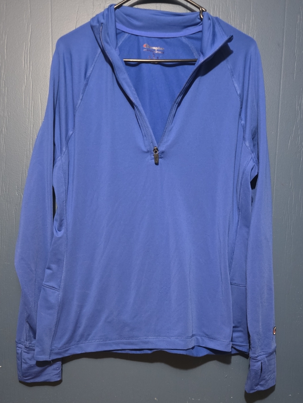 Champion Women's Royal Blue Quarter-Zip Athletic Pullover